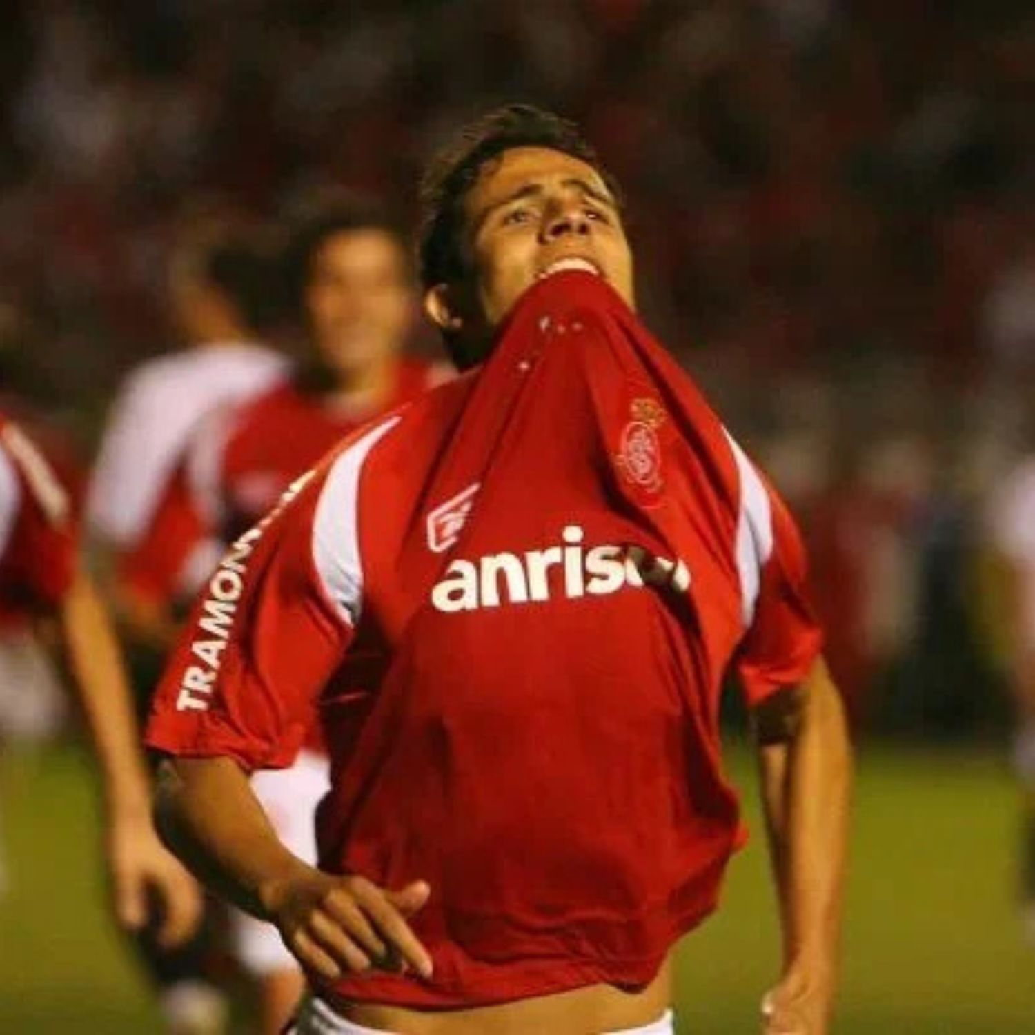 Comemoração gol Nilmar Internacional Estudiantes final da Copa Sulamericana 2008 Foto Jefferson Botega